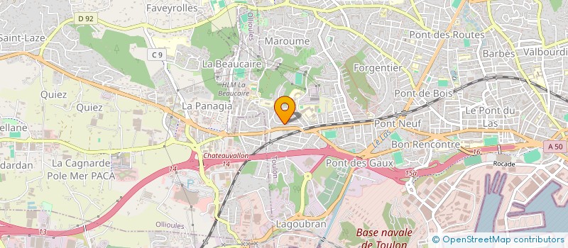 localisation de l'entreprise SOCIETE CIVILE IMMOBILIERE JUVAL  TOULON