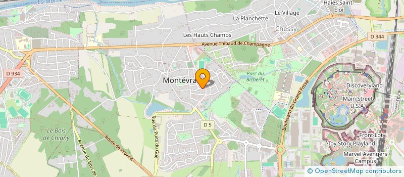 localisation de l'entreprise SOCIETE CIVILE IMMOBILIERE JYLYS  MONTEVRAIN