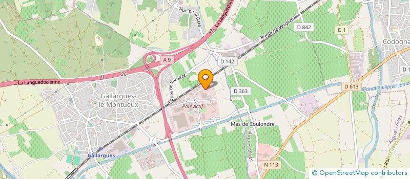 localisation de l'entreprise SOCIETE CIVILE IMMOBILIERE K G M  GALLARGUES-LE-MONTUEUX