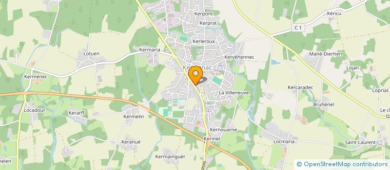 localisation de l'entreprise SOCIETE CIVILE IMMOBILIERE K M S à KERVIGNAC