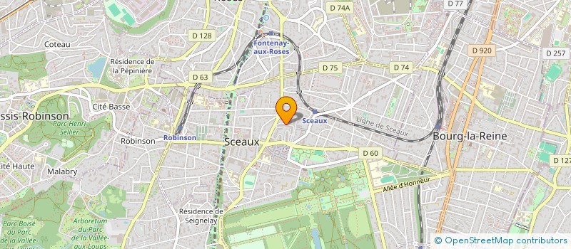 localisation de l'entreprise SOCIETE CIVILE IMMOBILIERE KALLISTE à SCEAUX