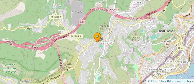 localisation de l'entreprise SOCIETE CIVILE IMMOBILIERE KASTOUNETTE à LA TURBIE