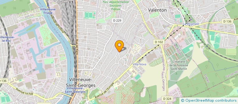 localisation de l'entreprise SOCIETE CIVILE IMMOBILIERE KDP  VILLENEUVE-SAINT-GEORGES