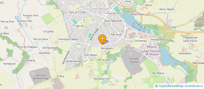 localisation de l'entreprise SOCIETE CIVILE IMMOBILIERE KERBEL  SAINT-RENAN