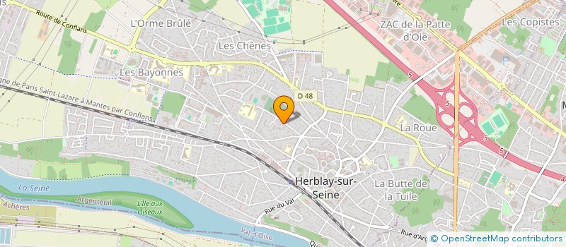 localisation de l'entreprise SOCIETE CIVILE IMMOBILIERE KEVLEX  HERBLAY-SUR-SEINE