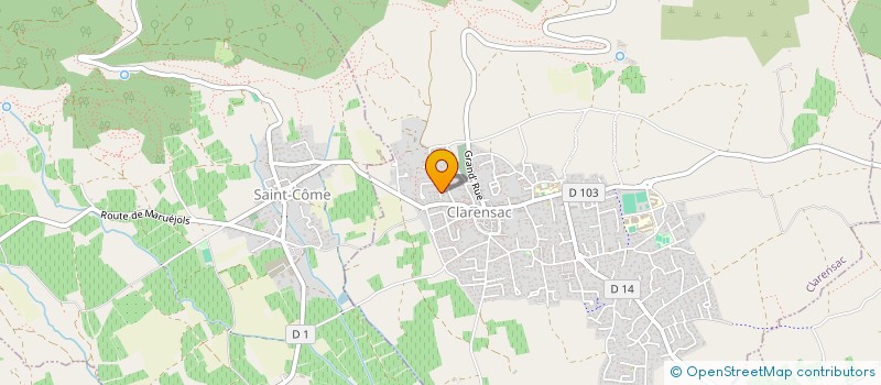 localisation de l'entreprise SOCIETE CIVILE IMMOBILIERE KILUCRU  CLARENSAC