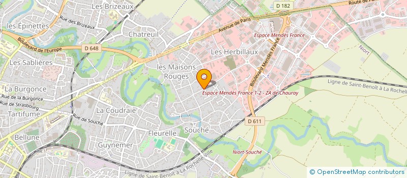 localisation de l'entreprise SOCIETE CIVILE IMMOBILIERE KINE LES QUATRE VENTS  NIORT