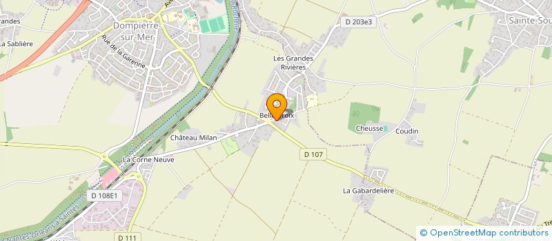 localisation de l'entreprise SOCIETE CIVILE IMMOBILIERE KL BATIMENT  DOMPIERRE-SUR-MER