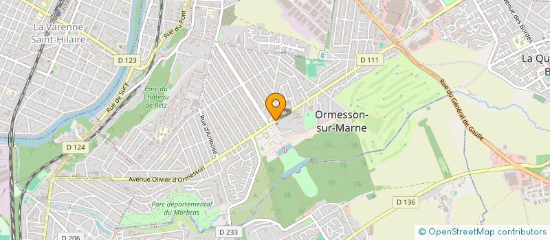 localisation de l'entreprise SOCIETE CIVILE IMMOBILIERE KLEBER  ORMESSON-SUR-MARNE