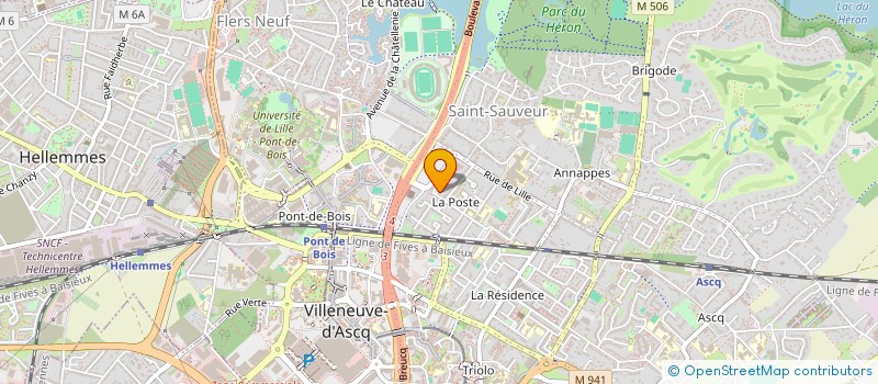 localisation de l'entreprise SOCIETE CIVILE IMMOBILIERE KUSKUSI ET PAR ABREVIATION SCI KUSKUSI à VILLENEUVE-D'ASCQ