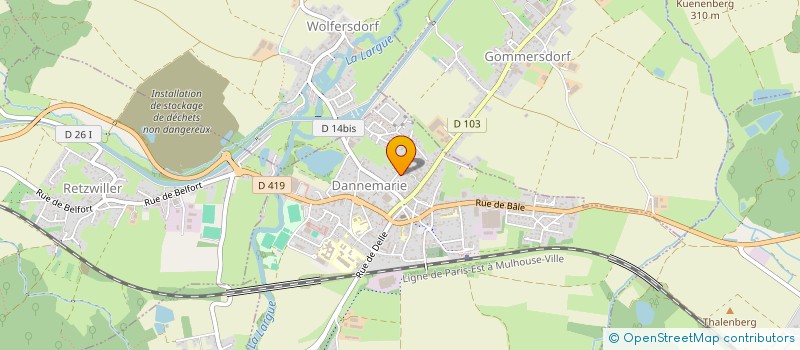 localisation de l'entreprise SOCIETE CIVILE IMMOBILIERE KZA  DANNEMARIE