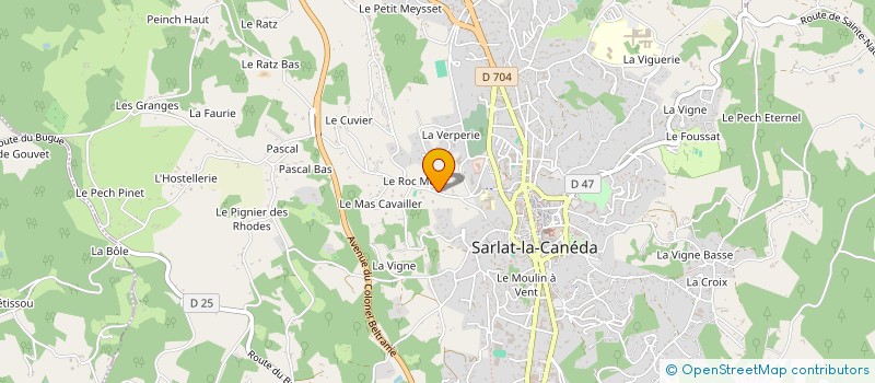 localisation de l'entreprise SOCIETE CIVILE IMMOBILIERE L'ARME 24 à SARLAT-LA-CANEDA