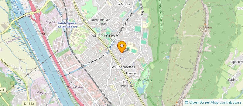 localisation de l'entreprise SOCIETE CIVILE IMMOBILIERE L'AURORE KINE  SAINT-EGREVE