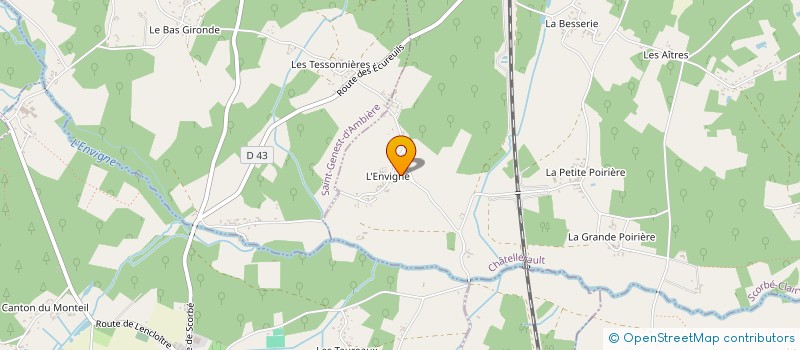 localisation de l'entreprise SOCIETE CIVILE IMMOBILIERE L'ENVIGNE  SCORBE-CLAIRVAUX