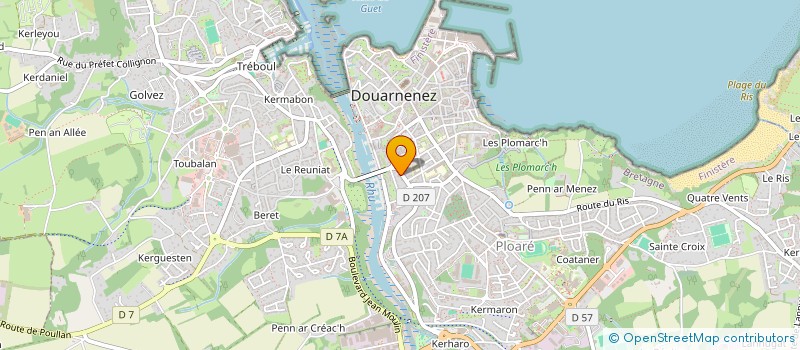 localisation de l'entreprise SOCIETE CIVILE IMMOBILIERE L'ETOILE  DOUARNENEZ