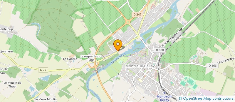 localisation de l'entreprise SOCIETE CIVILE IMMOBILIERE L'EXPANSIVE  MONTREUIL-BELLAY