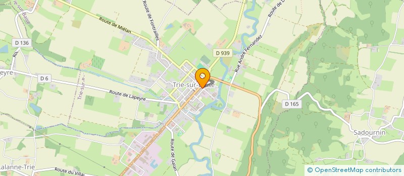 localisation de l'entreprise SOCIETE CIVILE IMMOBILIERE L.J.C. PAR ABREVIATION SCI L.J.C.  TRIE-SUR-BAISE