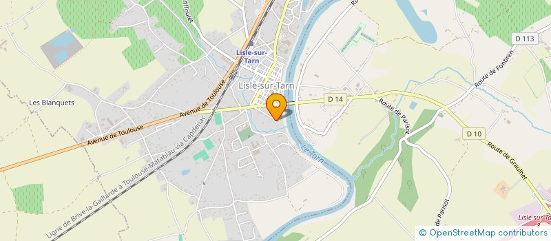 localisation de l'entreprise SOCIETE CIVILE IMMOBILIERE L'OASIS DE L'ILE à LISLE-SUR-TARN