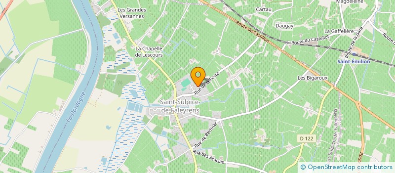 localisation de l'entreprise SOCIETE CIVILE IMMOBILIERE LA BERANDA  SAINT-EMILION