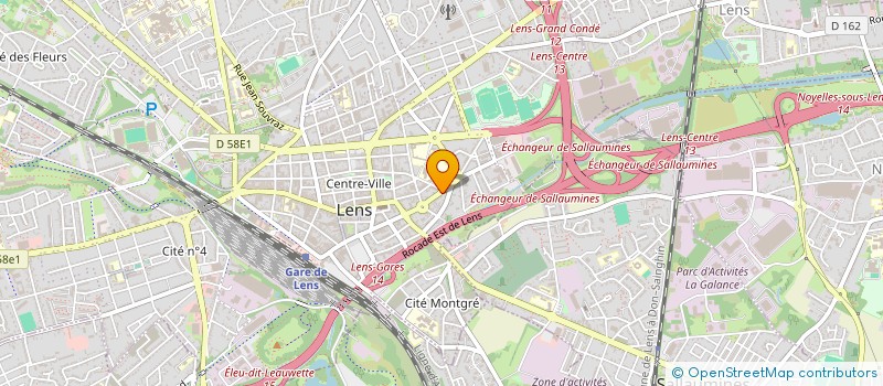 localisation de l'entreprise SOCIETE CIVILE IMMOBILIERE LA BERGERIE  LENS