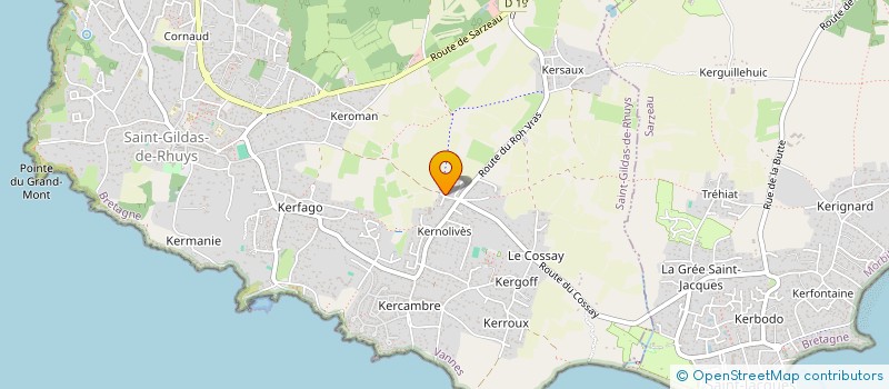 localisation de l'entreprise SOCIETE CIVILE IMMOBILIERE LA BERNACHE  SAINT-GILDAS-DE-RHUYS