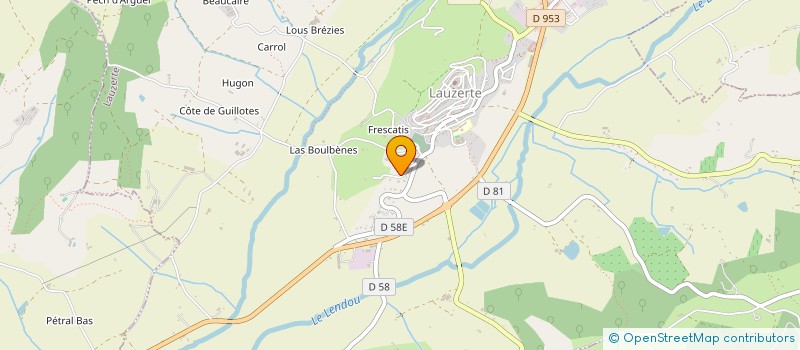 localisation de l'entreprise SOCIETE CIVILE IMMOBILIERE LA BOUXACOISE  LAUZERTE