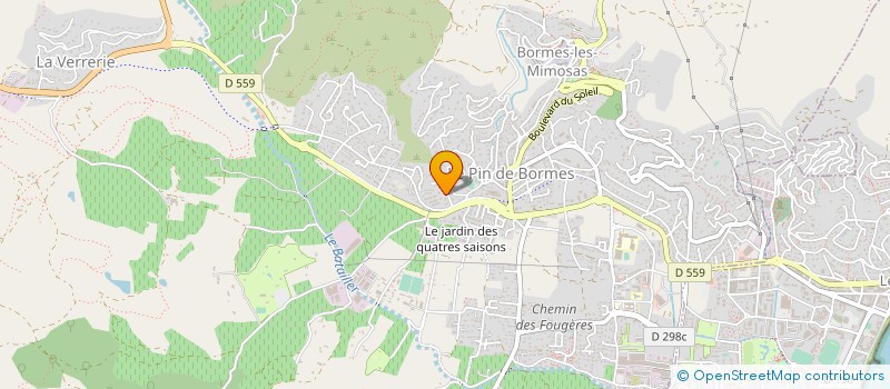 localisation de l'entreprise SOCIETE CIVILE IMMOBILIERE LA CATALINE  BORMES-LES-MIMOSAS