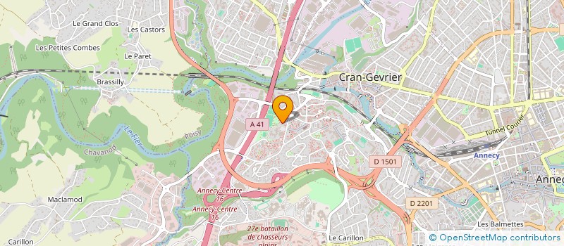 localisation de l'entreprise SOCIETE CIVILE IMMOBILIERE LA CEZE.  ANNECY