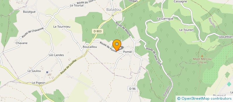 localisation de l'entreprise SOCIETE CIVILE IMMOBILIERE LA CHARTREUSE DE CALES (SCC)  BALADOU