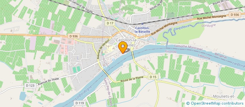 localisation de l'entreprise SOCIETE CIVILE IMMOBILIERE LA CHARTREUSE DES CARMES  CASTILLON-LA-BATAILLE