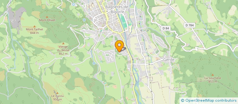 localisation de l'entreprise SOCIETE CIVILE IMMOBILIERE LA CHATAIGNERAIE  BAGNERES-DE-BIGORRE