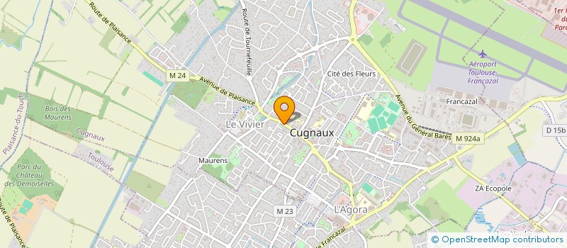 localisation de l'entreprise SOCIETE CIVILE IMMOBILIERE LA COGNEE ET PAR ABREVIATION SCI LA COGNEE  CUGNAUX