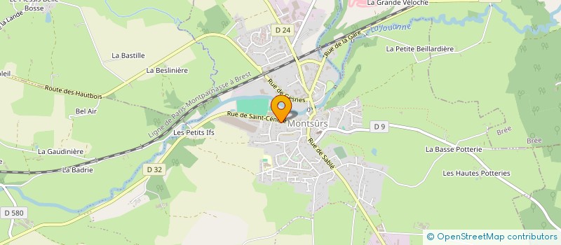 localisation de l'entreprise SOCIETE CIVILE IMMOBILIERE LA COURTEILLE  MONTSURS