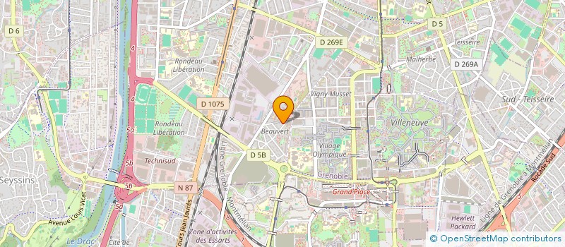 localisation de l'entreprise SOCIETE CIVILE IMMOBILIERE LA DAUPHINOISE  GRENOBLE