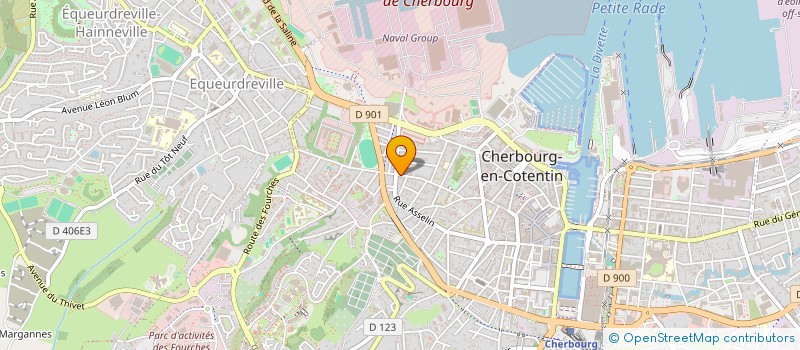 localisation de l'entreprise SOCIETE CIVILE IMMOBILIERE LA DELIVRANDE 154 à CHERBOURG-EN-COTENTIN