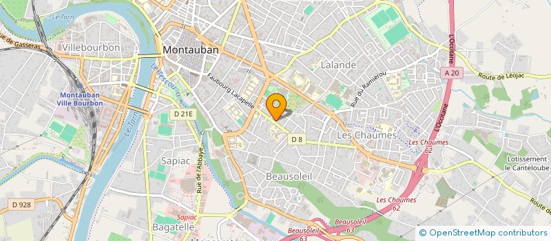 localisation de l'entreprise SOCIETE CIVILE IMMOBILIERE LA DENT BLEUE  MONTAUBAN