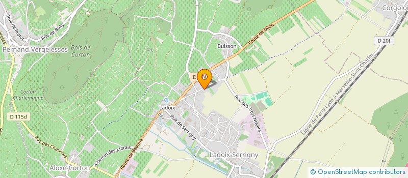 localisation de l'entreprise SOCIETE CIVILE IMMOBILIERE LA DENT SERRIGNY  LADOIX-SERRIGNY