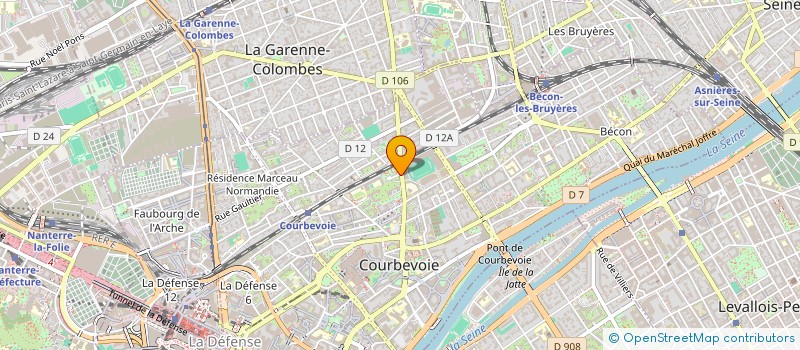 localisation de l'entreprise SOCIETE CIVILE IMMOBILIERE LA FAGOTIERE à COURBEVOIE
