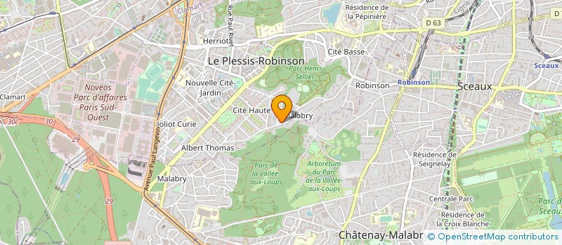 localisation de l'entreprise SOCIETE CIVILE IMMOBILIERE LA FINANCIERE DU BATIMENT DE LA MAURIENNE à LE PLESSIS-ROBINSON