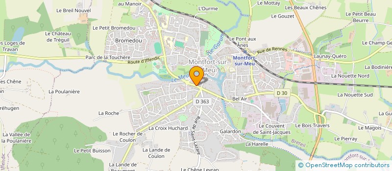 localisation de l'entreprise SOCIETE CIVILE IMMOBILIERE LA FONTAINE  MONTFORT-SUR-MEU