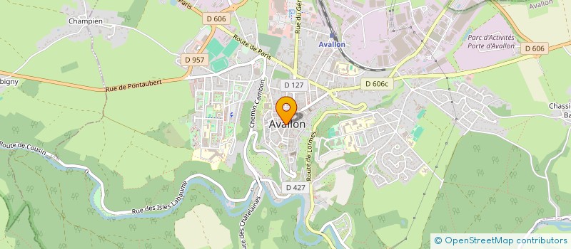 localisation de l'entreprise SOCIETE CIVILE IMMOBILIERE LA FONTAINE à AVALLON