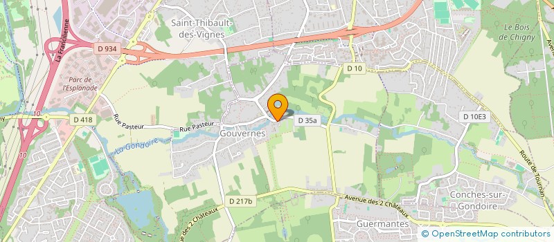 localisation de l'entreprise SOCIETE CIVILE IMMOBILIERE LA FONTAINE DE GOUVERNES.  GOUVERNES