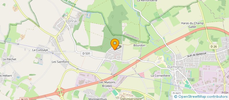 localisation de l'entreprise SOCIETE CIVILE IMMOBILIERE LA FONTAINE DU FAON à LONRAI
