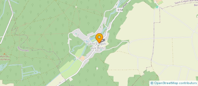 localisation de l'entreprise SOCIETE CIVILE IMMOBILIERE LA FORESTIERE  SAINT-CREPIN-AUX-BOIS