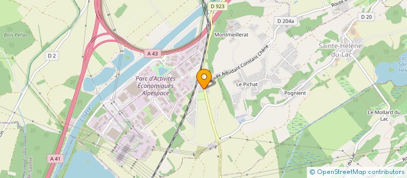 localisation de l'entreprise SOCIETE CIVILE IMMOBILIERE LA GARE  SAINTE-HELENE-DU-LAC