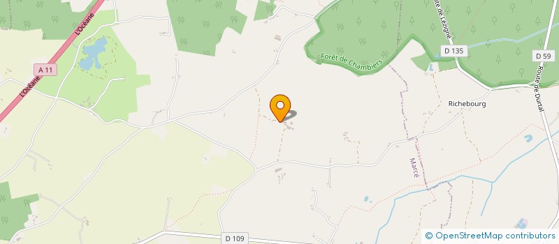 localisation de l'entreprise SOCIETE CIVILE IMMOBILIERE LA GAUDICH AIR  JARZE VILLAGES