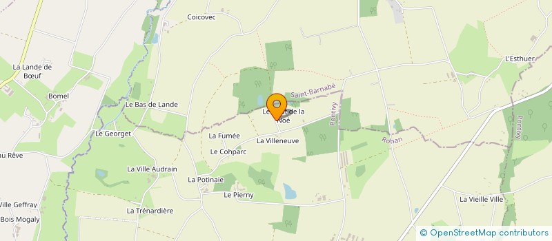 localisation de l'entreprise SOCIETE CIVILE IMMOBILIERE LA GOELETTE  ROHAN