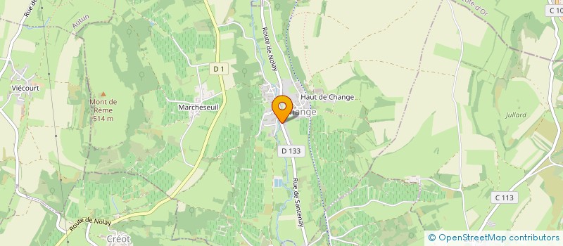 localisation de l'entreprise SOCIETE CIVILE IMMOBILIERE LA GRAVIERE AUX ETANGS  CHANGE