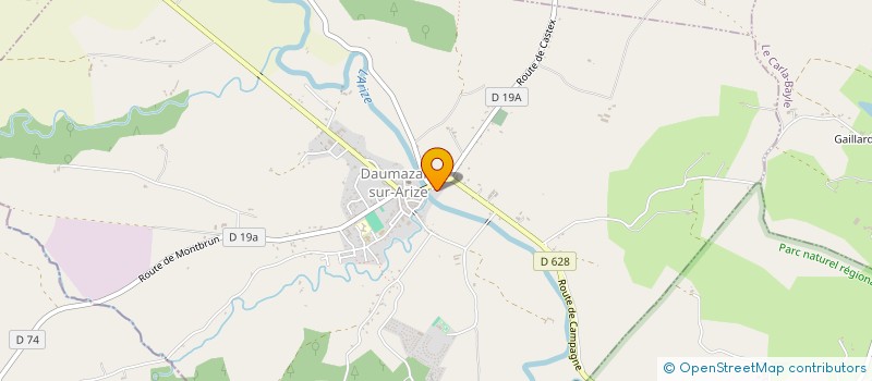 localisation de l'entreprise SOCIETE CIVILE IMMOBILIERE LA GUINGUETTE à DAUMAZAN-SUR-ARIZE
