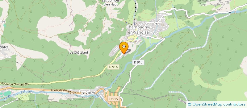 localisation de l'entreprise SOCIETE CIVILE IMMOBILIERE LA JOUBARBE  CHAMPAGNY-EN-VANOISE